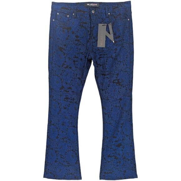 Valabasas Stacked "Blue Moon" Denim Jean - Blue/Black Size 40 NWT - Picture 5 of 10